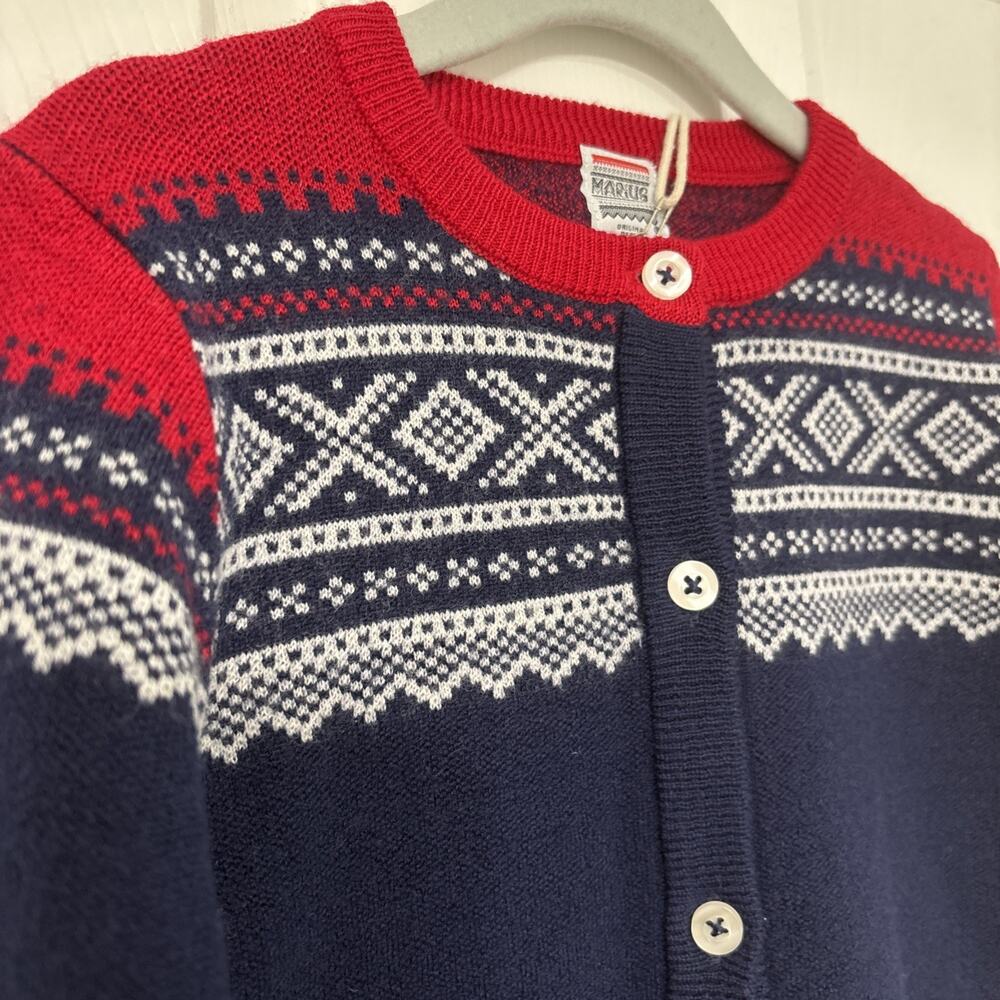 Marius Kids Baby/Toddler Merino Wool Cardigan Top Norway Norwegian Size 18-24M - Picture 2 of 10